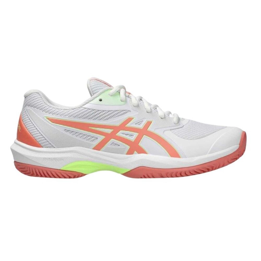 Asics Womens/Ladies Game FF Padel Shoes / White/Guava